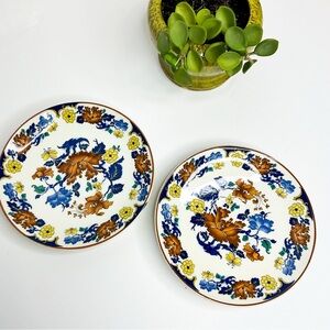 FRANCISCAN Floral Bone China Plates Set of 2 | Myott Meakin England
